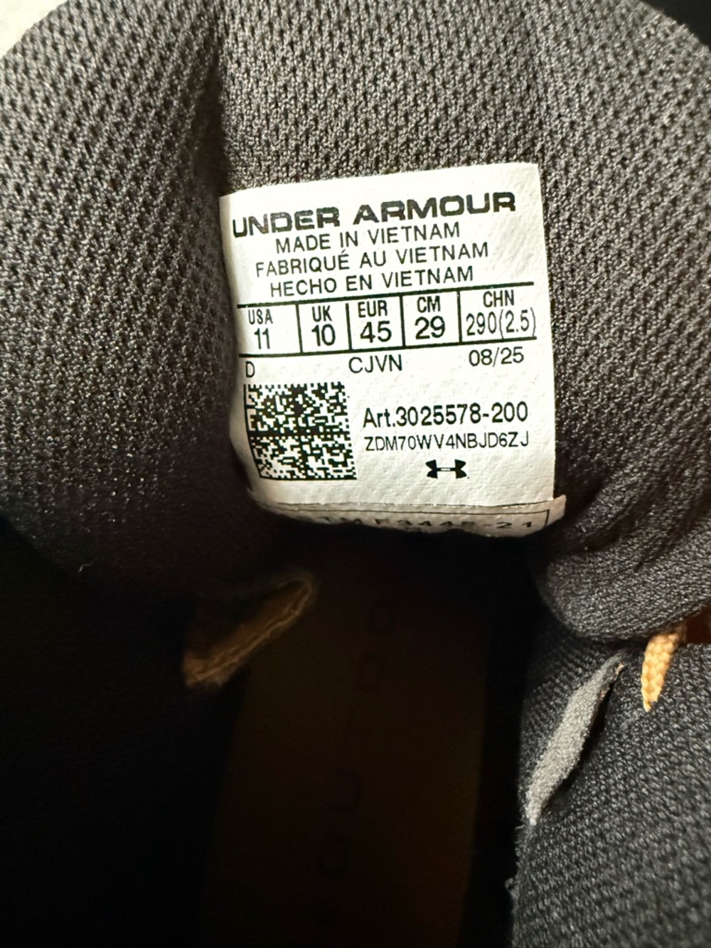 Under Armour   UA Stellar G2 Tactical Boots Mens Size 11 3025578-200 Brown New - Picture 3 of 10